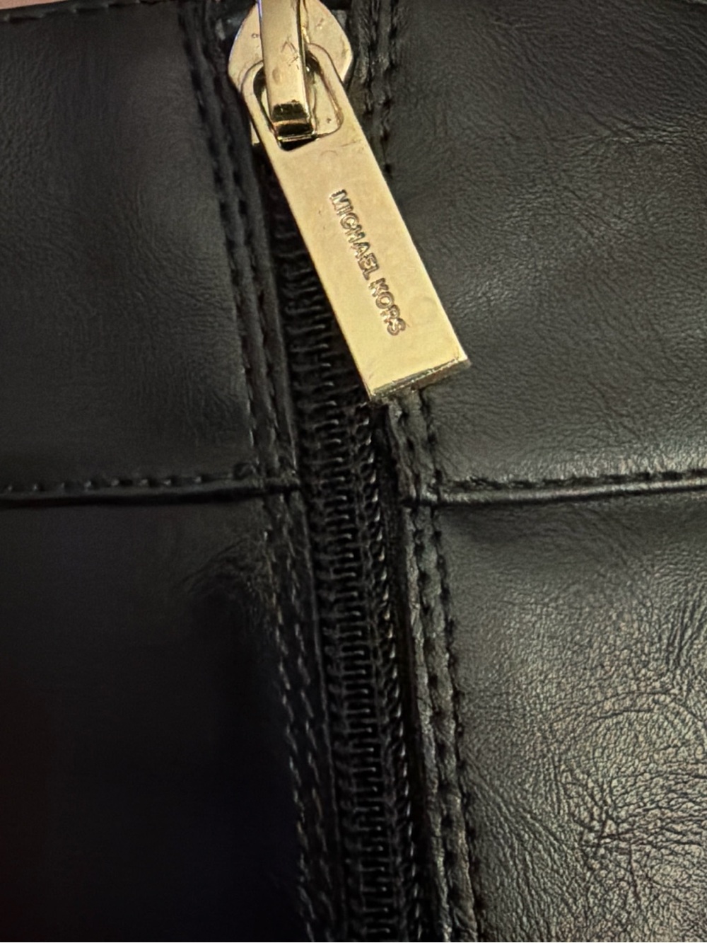 Michael Kors Black Rubber Sole Boots with MK Logo - Picture 3 of 4